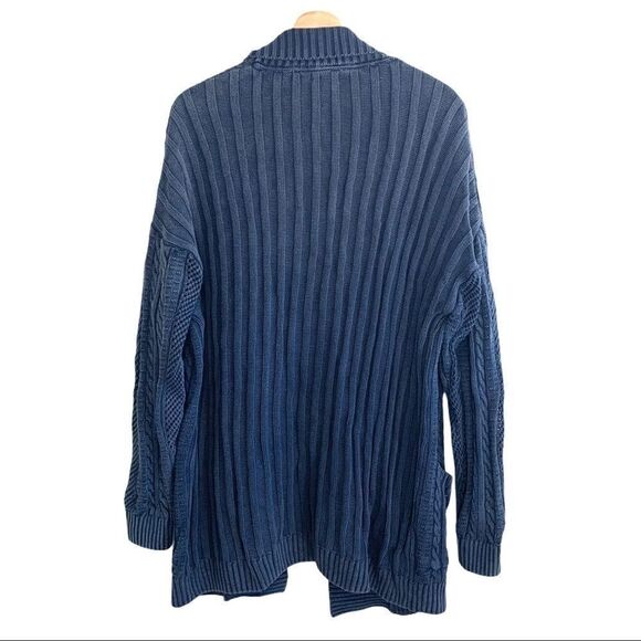 Ecoté Cable Knit Drop Shoulder Cardigan - Picture 5 of 6